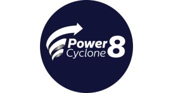 Технологията PowerCyclone 8 отделя праха от въздуха