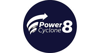 Tehnologia PowerCyclone 8 separă praful de aer