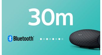 Силна Bluetooth връзка с до 30 м или 100 фута