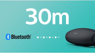 Silné připojení Bluetooth až na 30 m