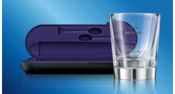USB charging travel case and charging glass