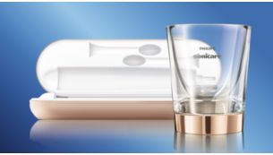 USB charging travel case and charging glass