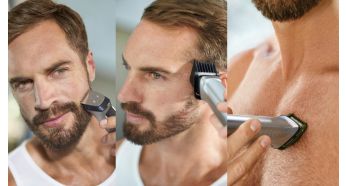 Trim and style your face, hair and body with 12 tools