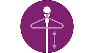 Adjustable pole for multiple height settings