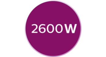 2600 W for quick heating