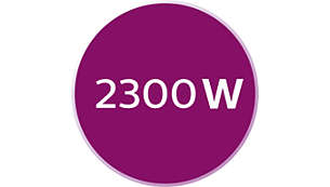Hızlı ısınma için 2300 W