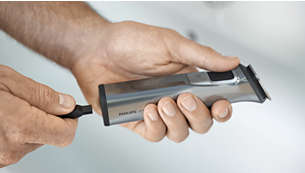 The trimmer can be used cordless or while plugged in
