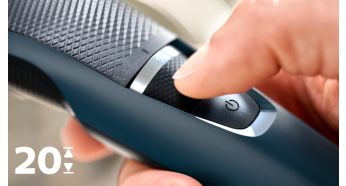 20 lock-in length settings, 0.5 - 10mm with 0.5mm precision