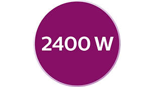2400W για γρήγορη προθέρμανση και πανίσχυρη απόδοση