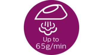 Kırışıklıkların daha hızlı giderilmesi için 65 g/dkya kadar buhar çıkışı
