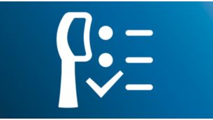 Prompts brush handle to select optimal mode*