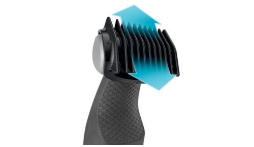 Rifinisce i peli in qualsiasi direzione