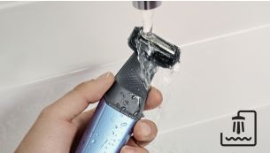 Fácil de limpar e usar tanto no duche como fora dele