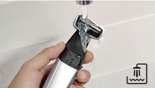 Fácil de limpar e usar tanto no duche como fora dele