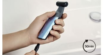 50 perc vezeték nélküli használat 1 óra töltés után