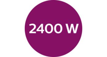 2400 W за бързо загряване за 30 секунди