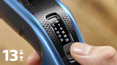 13 установок длины от 0,5 до 23 мм, которые легко выбрать и зафиксировать.