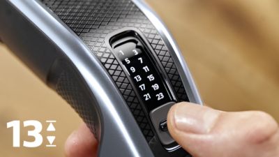 13 установок длины от 0,5 до 23 мм, которые легко выбрать и зафиксировать