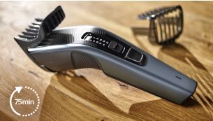 75 minutes of cordless use after an 8-hour charge