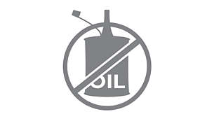 Onderhoudsvrij, geen olie nodig