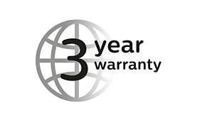 3 year* warranty, worldwide voltage, no oil needed