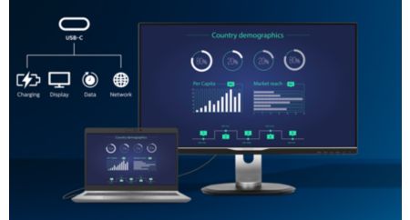 Curved UltraWide LCD Monitor with USB-C 346B1C/27