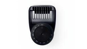 Precision trimming comb has 9 length settings (0.5 to 7mm)