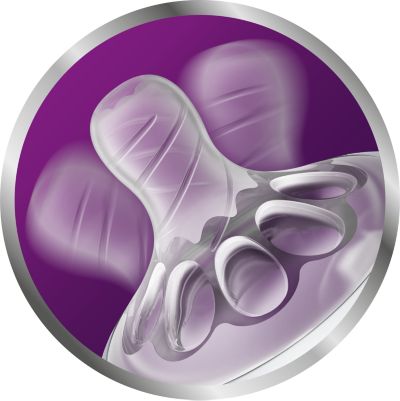 Flexible spiral design combined with comfort petals