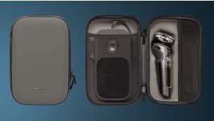 Protects your shaver, accessories and Qi charging pad