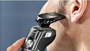 Click-on trimmer for perfect mustache and sideburn trimming