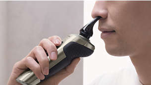 Click-on nose trimmer for nose & ear hair