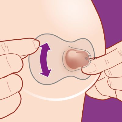 Hình dáng vừa vặn để bé tiếp xúc với da
