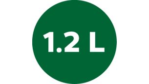Capacidad de 1.2 litros, puede preparar comidas para 2 personas o aperitivos para 4