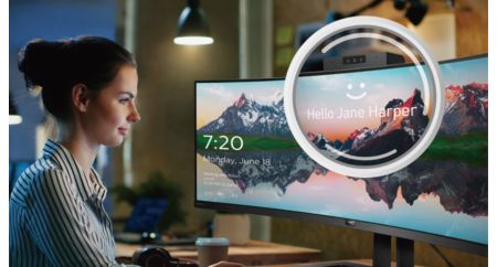 Business Monitor 32:9 SuperWide curved LCD display 499P9H/27 | Philips