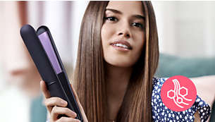 Keratin ceramic plates for smooth gliding and shiny hair