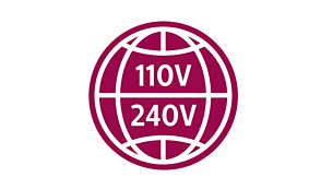 Universal voltage for worldwide use