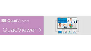 QuadViewer. شغّل إشارات من أربعة مصادر على شاشة واحدة.