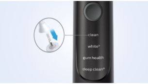 O BrushSync seleciona automaticamente o modo ideal para si