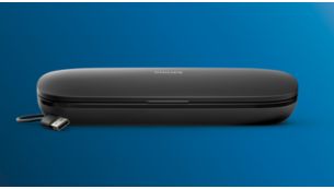 O estojo de viagem para carregamento por USB carrega a pega em qualquer lugar