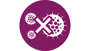 Steam kills over 99% of bacteria and dust mites*