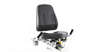 Sædet kan flyttes frem og tilbage - og kan lænes bagover for komfortabel kørestilling
