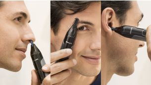 Trim nose, ears & eyebrows with total comfort