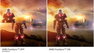 AMD FreeSync™ Premium;  bez trganja, bez mucanja, tečno igranje