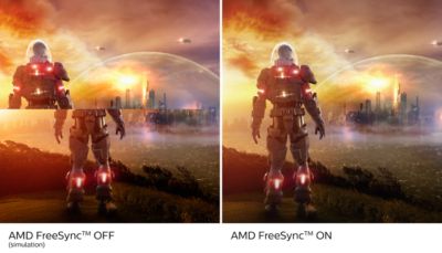 AMD FreeSync™ Premium; chống xé hình, chống lắp hình, chơi game mượt