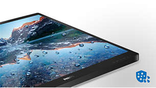 يتوافق سطح الشاشة الأمامي مع معيار IP65 لمقاومة المياه والغبار