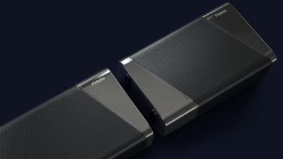 Detachable satellite speakers. Surround sound on demand