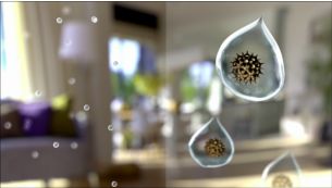 NanoCloud iztvaikošanas tehnoloģija izplata par 99 % mazāk baktēriju*