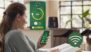 Pantau proses memasak dari ponsel atau tablet Anda