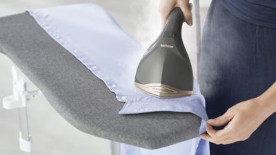 Сопло особой формы позволяет отпаривать труднодоступные участки