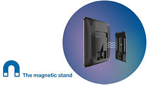 The magnetic stand: Enable easy disassembly and charging